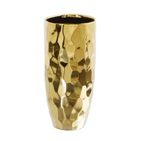 Designer Gold Cylinder Vase