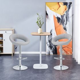 Opulent Orbit Chrome Swivel - Set of Two Stools