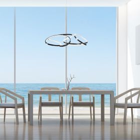 Suzhou LED Adjustable Chandelier  Chrome Finish