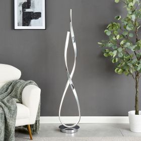 Vienna LED 55" Tall Floor Lamp  Chrome