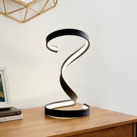 Hamburg Black Table Lamp  LED Strip & Dimmable Switch