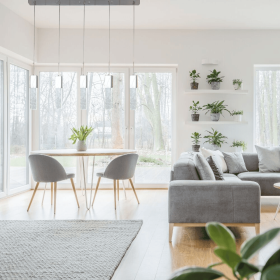 Rectangular Crystal Chandelier  5 Light