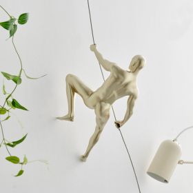 Climbing Man 15" Wall Sculpture