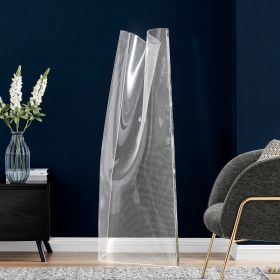 Acrylic Lace Floor Lamp  Chrome