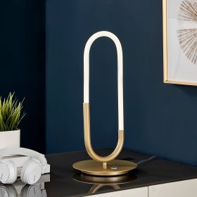 LED Single Clip Table Lamp  Sandy Gold