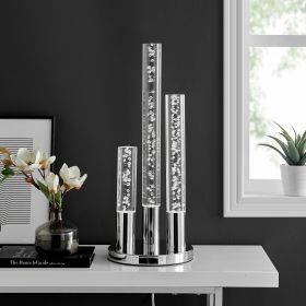 Acrylic Cylinders with Touch Switch Table Lamp  3 Light