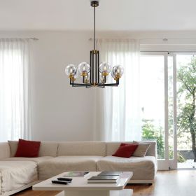 Monachopsis Large Chandelier  Gold and Black