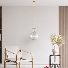 Atlas 1 LED Light Pendant  Crystal and Gold