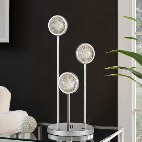 Bubbling Glow Table Lamp  Chrome