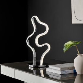 Romney Table Lamp  Chrome