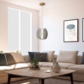 Glass Antique Brass Finish Pendant