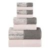 Lodie Cotton Jacquard Solid and Two-Toned 8 Piece Assorted Towel Set