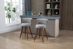 COOLMORE Swivel Bar Stools with Backrest Footrest ,with a fixed height of 360 degrees
