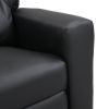 Kids Recliner Chair Black PVC