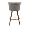 COOLMORE Swivel Bar Stools with Backrest Footrest ,with a fixed height of 360 degrees