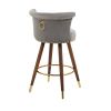 COOLMORE Swivel Bar Stools with Backrest Footrest ,with a fixed height of 360 degrees