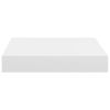 Floating Wall Shelves 4 pcs White 9.1"x9.3"x1.5" MDF