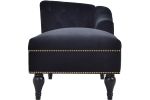 [New+Video] 58''Velvet Chaise Lounge,Button Tufted Right Arm Facing Lounge Chair with Nailhead Trim & Solid Wood Legs for Living Room or Office