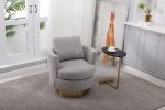 Teddy Swivel Barrel Chair, Swivel Accent Chairs Armchair for Living Room, Reading Chairs for Bedroom Comfy