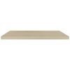 Floating Wall Shelves 2 pcs Oak 35.4"x9.3"x1.5" MDF