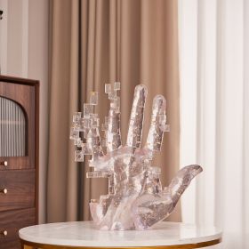 Pixel Hand (Option: Clear Mix Gold)