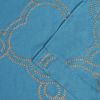 Embroidered Moroccan Trellis Sheer Grommet Curtain Panel Set