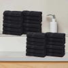 Eco-Friendly Cotton Absorbent 24-Piece Washcloth / Face Towel Set