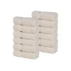 Zero Twist Cotton Ultra-Soft Absorbent Face Towel Washcloth Set of 12