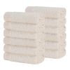 Rayon from Bamboo Eco-Friendly Solid Face Towel Washcloth Set of 12