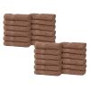 Eco-Friendly Cotton Absorbent 24-Piece Washcloth / Face Towel Set