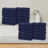Eco-Friendly Cotton Absorbent 24-Piece Washcloth / Face Towel Set