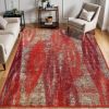 Brayton Modern Brushstrokes Non-Slip Washable Indoor Area Rug or Runner