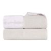 Lodie Cotton Jacquard Solid and Two-Toned Bath Sheet Set of 2