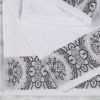 Medallion Cotton Jacquard Textured Face Towels/ Washcloths, Set of 12