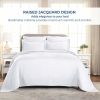 Basket Weave Matelasse Cotton Bedspread Set