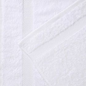 Eco-Friendly Cotton Absorbent 24-Piece Washcloth / Face Towel Set (Color: White, size: 24 Piece Face Towels)