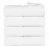 Lodie Cotton Jacquard Solid and Two-Toned Bath Towel Set of 4