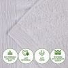 Rayon from Bamboo Eco-Friendly Solid Face Towel Washcloth Set of 12