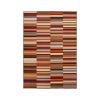 Arden Modern Striped Block Non-Slip Indoor Outdoor Area Rug