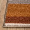 Arden Modern Striped Block Non-Slip Indoor Outdoor Area Rug