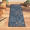 Cassidy Floral Bohemian Non-Slip Indoor Outdoor Area Rug