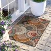 Evaline Medallion Non-Slip Indoor Outdoor Area Rug