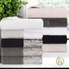 Lodie Cotton Jacquard Solid and Two-Toned Bath Towel Set of 4